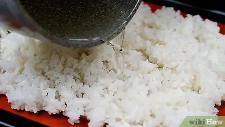 Hacer arroz con sushi Paso 9