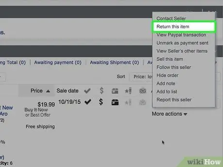 Anuloni një porosi në eBay Hapi 23
