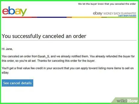 Cancelar um pedido no eBay Etapa 44