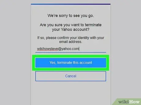 Suprimeix Yahoo! Comptes Pas 6