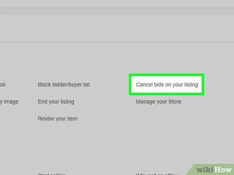 Hủy giá thầu trên eBay Bước 17