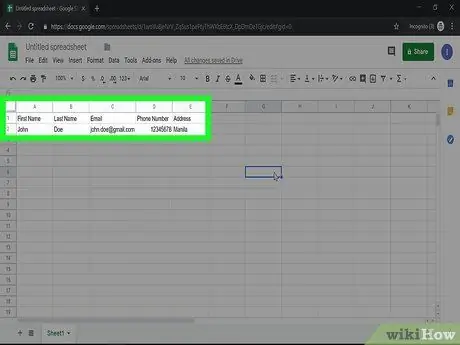 Create a Mailing List from a Google Docs Spreadsheet Step 16