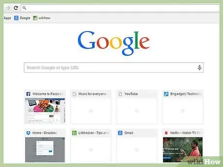 Kosongkan Baru Ditutup di Google Chrome Langkah 1