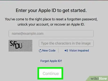 Reimposta la tua password iCloud Passaggio 10