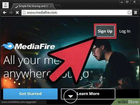 Mediafire चरण 2 पर फ़ाइलें अपलोड करें