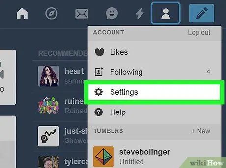 Tumblr Adım 12'de Bir Blogu Sil