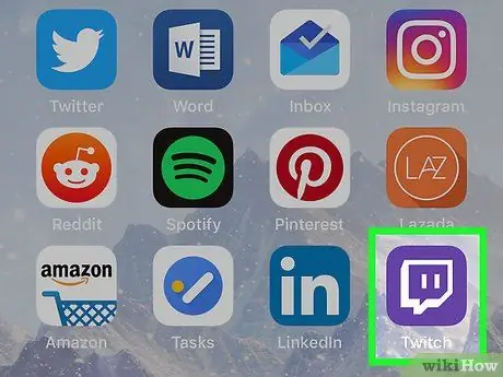 Indítsa el az adatfolyamot a Twitch alkalmazásban iPhone vagy iPad készüléken 1. lépés