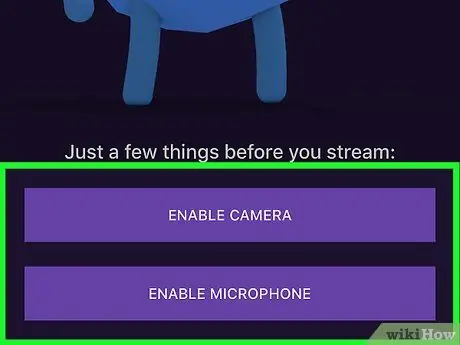 Avvia lo streaming su Twitch su iPhone o iPad Passaggio 4