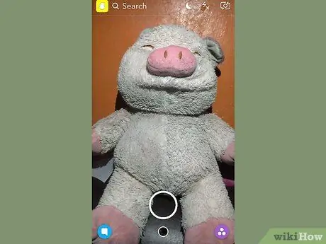 Faire une vidéo dans Snapchat Étape 2