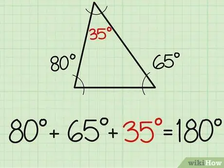 Trouver le troisième angle d'un triangle Étape 3