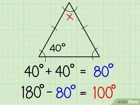 Trobeu el tercer angle d'un triangle Pas 9