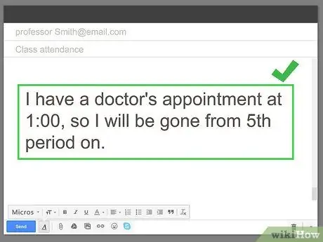 Dites à vos enseignants que vous ne serez pas là par e-mail Étape 14