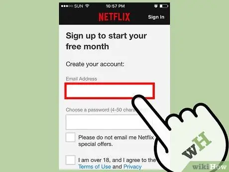 Registrirajte se za Netflix Korak 24