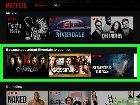 Etapa 14 para alterar as preferências do Netflix