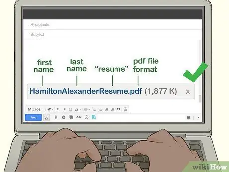 Sumulat ng isang Linya ng Paksa kapag Nagpapadala ng Iyong CV sa pamamagitan ng Email Hakbang 16