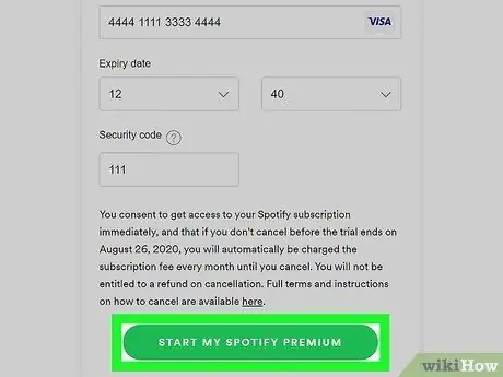 รับการทดลองใช้ Spotify Premium ฟรีขั้นตอนที่ 5