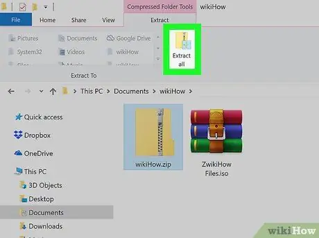 Abra un archivo zip Paso 5