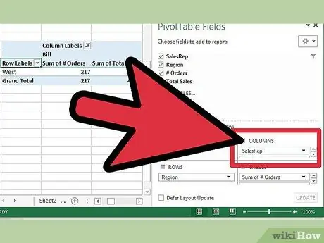 Crea tabelle pivot in Excel Passaggio 7