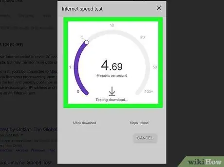 Patikrinkite interneto greitį 3 veiksmas