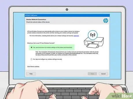 Ajouter une imprimante HP à un réseau sans fil Étape 7