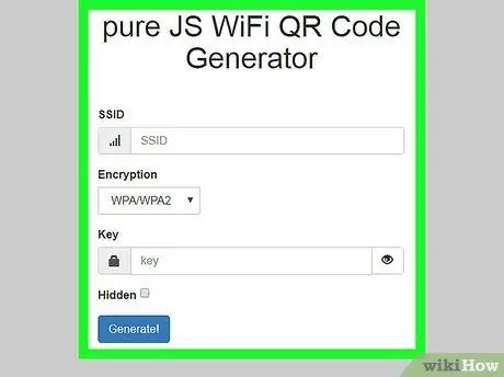 Сделайте QR-код, чтобы поделиться своим паролем WiFi Шаг 3