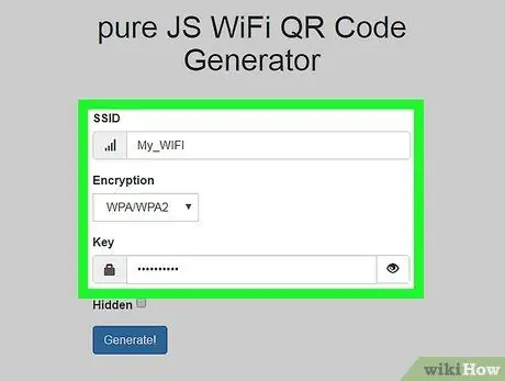 Crea un codice QR per condividere la tua password WiFi Passaggio 4