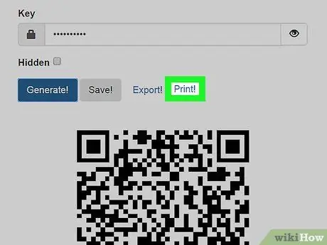 Сделайте QR-код, чтобы поделиться своим паролем WiFi Шаг 6