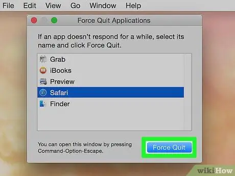 Force Avslutt et program i Mac OS X Trinn 7
