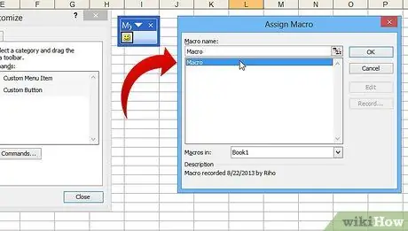 Excel -də Xüsusi Makro Düyməsini yaradın Adım 13