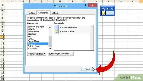 Tạo nút macro tùy chỉnh trong Excel Bước 15