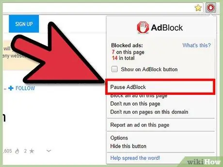 Hirdetések eltávolítása a Google Chrome -ból az AdBlock használatával 6. lépés