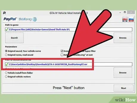 Installige GTA 4 automoodulid, samm 10