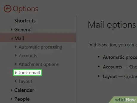 Sekat Junk Mail pada Hotmail Langkah 10