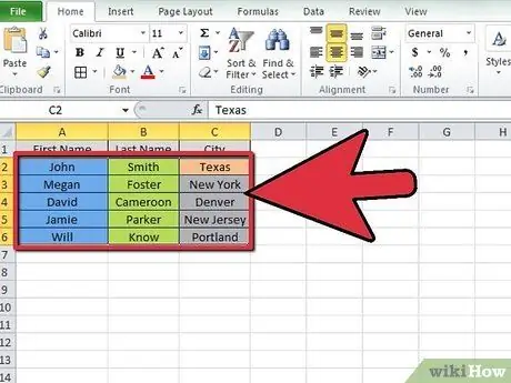 Microsoft Excel бағдарламасында тізімді сұрыптау 10 -қадам