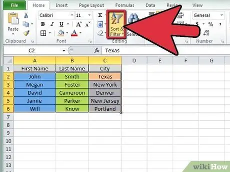 Sorteer 'n lys in Microsoft Excel Stap 11