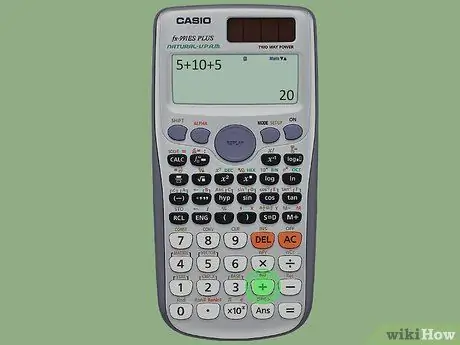 Use uma calculadora, etapa 2