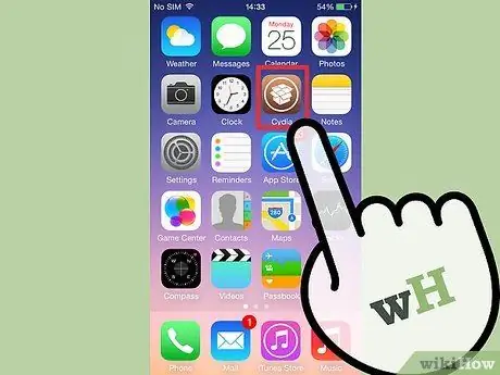 Cydia ऐप्स निकालें चरण 1