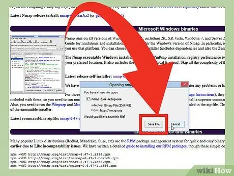 Kør en simpel Nmap -scanning Trin 1