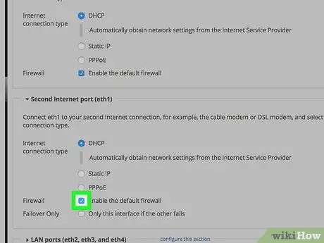 Router Firewall Addım 21 -i deaktiv edin