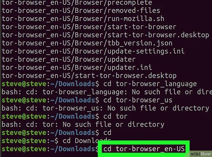 Tor'u Linux Adım 9'a yükleyin