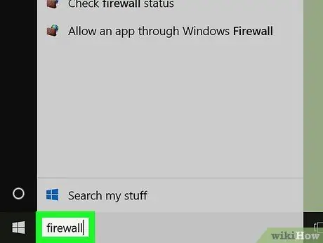 Schakel firewall uit Stap 2