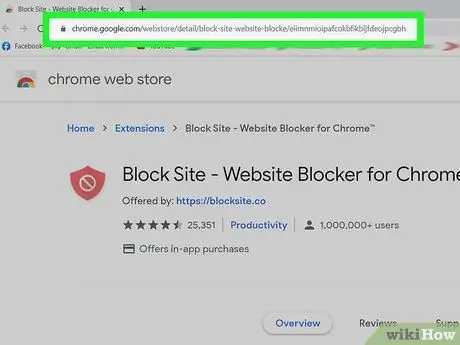 Webhely letiltása a Google Chrome -ban 1. lépés