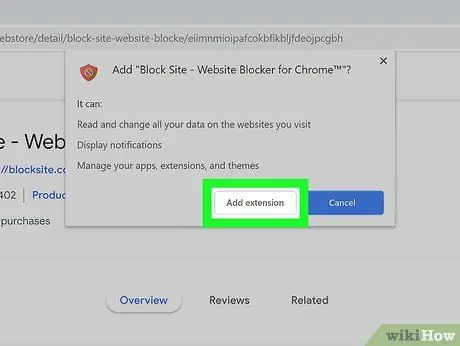 Vietnes bloķēšana pārlūkā Google Chrome 3. darbība