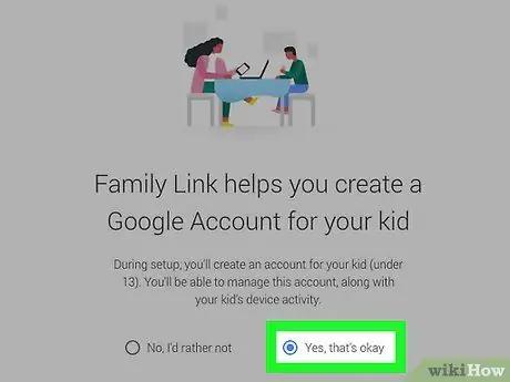 Crear una cuenta de Google para niños Paso 6