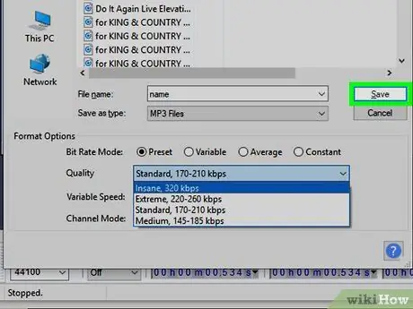 هنگام استفاده از Audacity کیفیت صدا را بالاتر ببرید مرحله 32