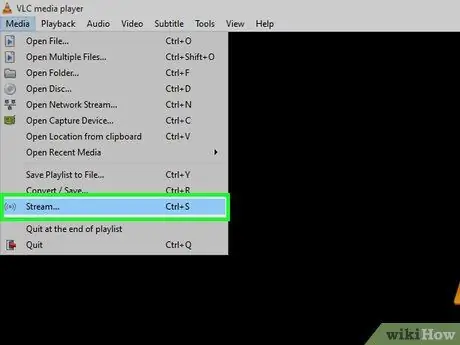 استخدم VLC Media Player لدفق الوسائط المتعددة إلى كمبيوتر آخر الخطوة 7