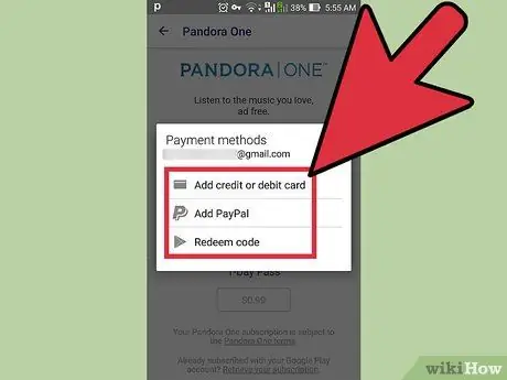 Verwyder advertensies van Pandora Stap 16