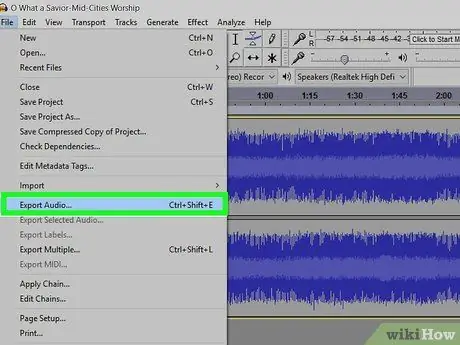 Odstranite hrup v ozadju v Audacity koraku 13