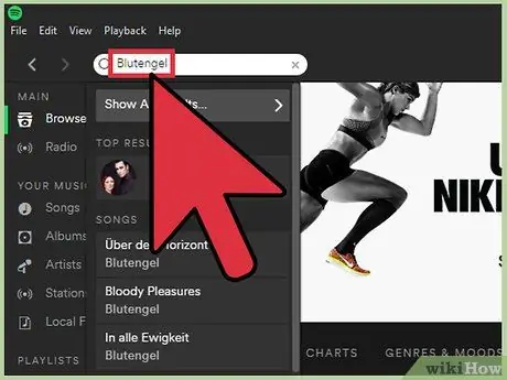 Sekite naudotoją „Spotify“16 veiksme