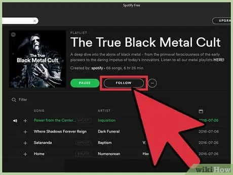 Theo dõi người dùng trên Spotify Bước 21